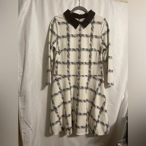 Eliza J Mid Sleeve Fit And Flare Dress Sz 12